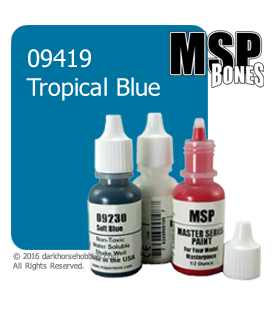 Master Series Paint: Bones Colors - 09419 Tropical Blue (1/2 oz)
