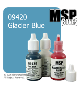 Master Series Paint: Bones Colors - 09420 Glacier Blue (1/2 oz)