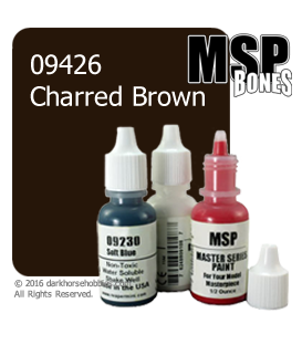 Master Series Paint: Bones Colors - 09426 Charred Brown (1/2 oz)