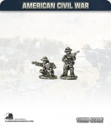 10mm American Civil War: Dismounted Cavalry in Slouch Hat