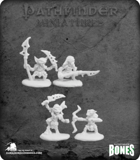 Pathfinder Bones Miniatures: Goblin Warriors Set