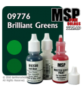 Master Series Paints: Brilliant Greens Triad (IB)