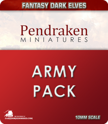 10mm Fantasy Dark Elves: Warband Army Pack