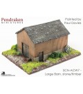 19th Century America (10mm): Large Barn (with stone and timber exterior)