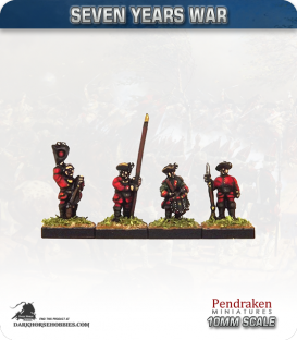 10mm Seven Years War: Russian Observation Corp Musketeer - Standing