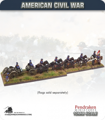10mm American Civil War: Caisson with Limber and Team