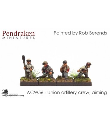 10mm American Civil War: Union Artillery Crew - Aiming