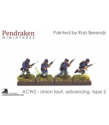 10mm American Civil War: Union Foot - Advancing (type 2)
