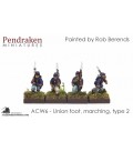 10mm American Civil War: Union Foot - Marching (type 2)