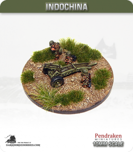 10mm Indochina: French 75mm Pack Howitzer with Crew
