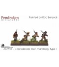 10mm American Civil War: Confederate Foot - Marching (type 1)