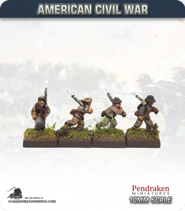 10mm American Civil War: Confederate Foot - Marching (type 1)