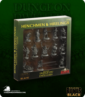 Dungeon Dwellers Bones Black: Henchmen and Hirelings Boxed Set