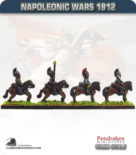 10mm Napoleonic Wars (1812): Russian Dragoons (with command)