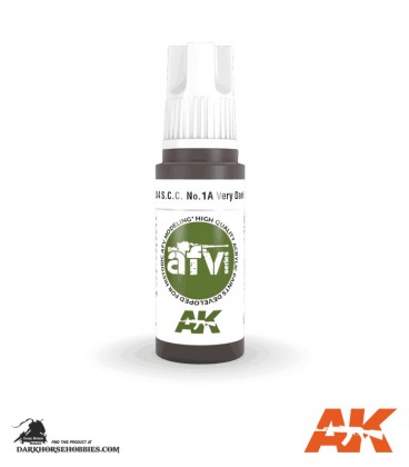 Acrylic 3G Paint: AFV - S.C.C. No.1A Very Dark Brown