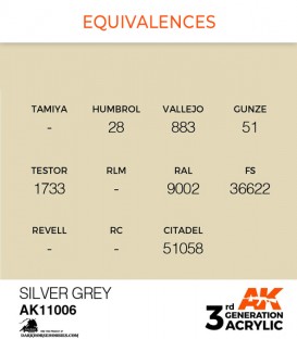 Acrylic 3G Paint: Silver Grey