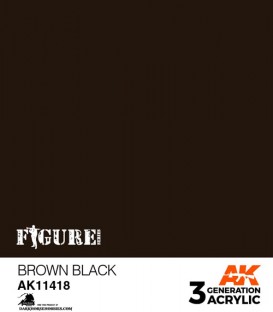 Acrylic 3G Paint: Figure Series - Brown Black (17ml)
