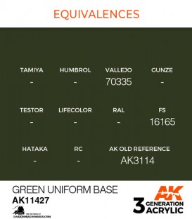 Acrylic 3G Paint: Figure Series - Green Uniform Base (17ml)