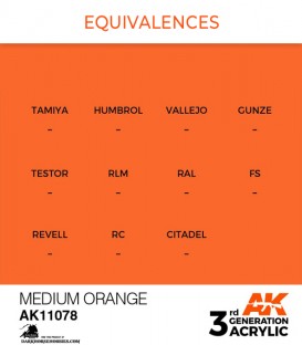 Acrylic 3G Paint: Medium Orange