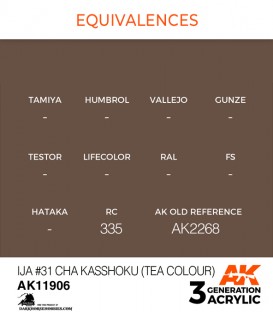 Acrylic 3G Paint: AIR Series - IJA No.31 Cha Kasshoku (Tea Colour) (17ml)