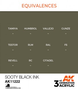Acrylic 3G Paint: Sooty Black (Ink)