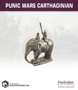 10mm Punic Wars: Carthaginian - Elephant with Crew