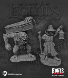 Reaper Legends: Townsfolk - Gravedigger and Henchman
