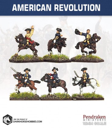 10mm American Revolution: Mounted Officers