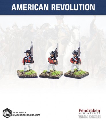 10mm American Revolution: British Roundabouts in Round Hats - Marching
