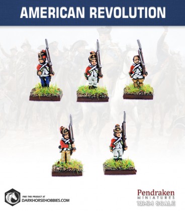10mm American Revolution: British Line Infantry in Saratoga Dress - Standing