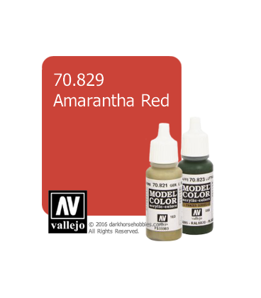 Vallejo Model Color: Amarantha Red (17ml)