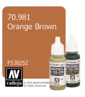Vallejo Model Color: Orange Brown (17ml)