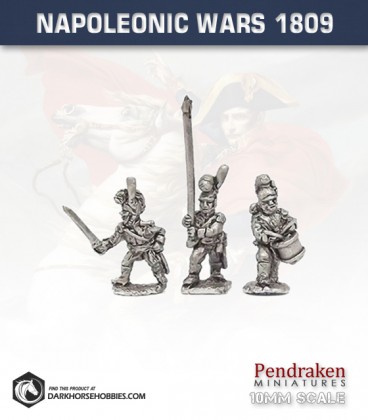 10mm Napoleonic Wars (1809): Wurttemberg Line/Fusilier Command