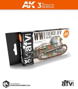 Acrylic 3G Paint: AFV - WWI French AFV Colors