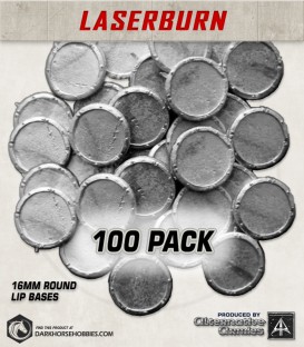 15mm Laserburn: Round Lipped Bases (100pk)