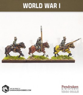 10mm World War I: German Uhlan Cavalry (lancers)