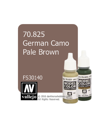 Vallejo Model Color: German Camo Pale Brown (17ml)