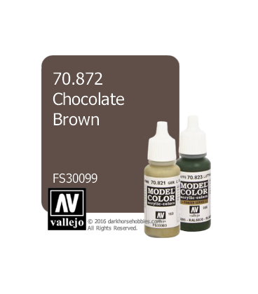 Vallejo Model Color: Chocolate Brown (17ml)