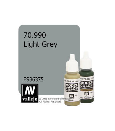 Vallejo Model Color: Light Grey (17ml)