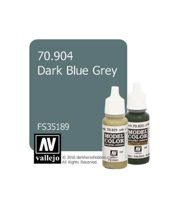Vallejo Model Color: Dark Blue Grey (17ml)
