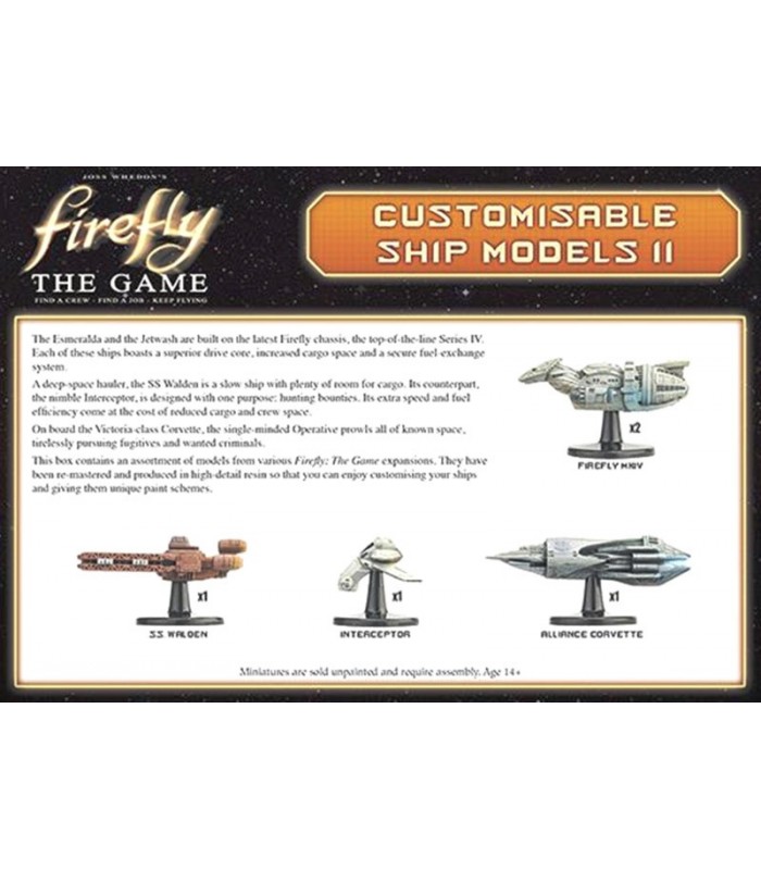 2 Firefly The Game Customizable Ship Models II