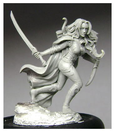 Visions in Fantasy: Female Wood Elf Warrior (master sculpt by Jeff Grace)