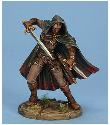Visions in Fantasy: Male Dual Wield Assassin (painted by Matt Verzani)