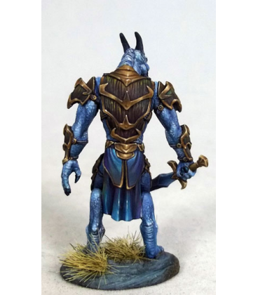 Visions in Fantasy: Male Dragonkin Warrior (painted by Jessica Rich)