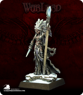 Warlord: Darkreach - Liela Mordollwen, Dark Elf Sorceress (painted by Derek Schubert)