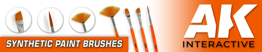 Shop for AK-Interactive Synthetic Paint Brushes for your Modeling Hobby and Miniatures Painting needs at Dark Horse Hobbies - Today!