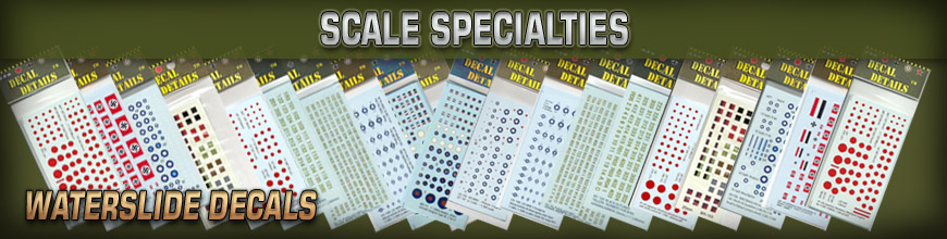 Shop for Scale Specialties SMS Scale Model Decals for Historical Gaming Models and Miniatures at Dark Horse Hobbies - Today!