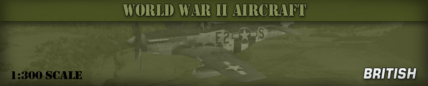 Shop 1:300 Scale British World War II Aircraft Tabletop Gaming Miniatures products at Dark Horse Hobbies - Today!