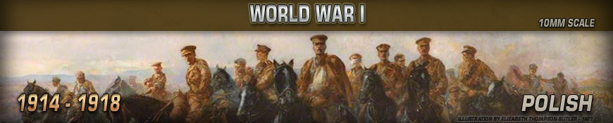 Shop for Pendraken 10mm World War I (The Great War) Polish Gaming Miniatures at Dark Horse Hobbies - Today!
