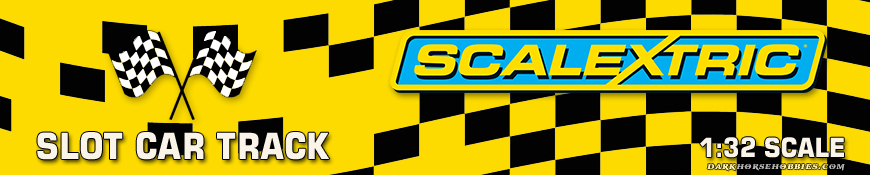 Shop Dark Horse Hobbies for Scalextric 1/32 Scale Slot Car Racing Track and Accessories - Today!